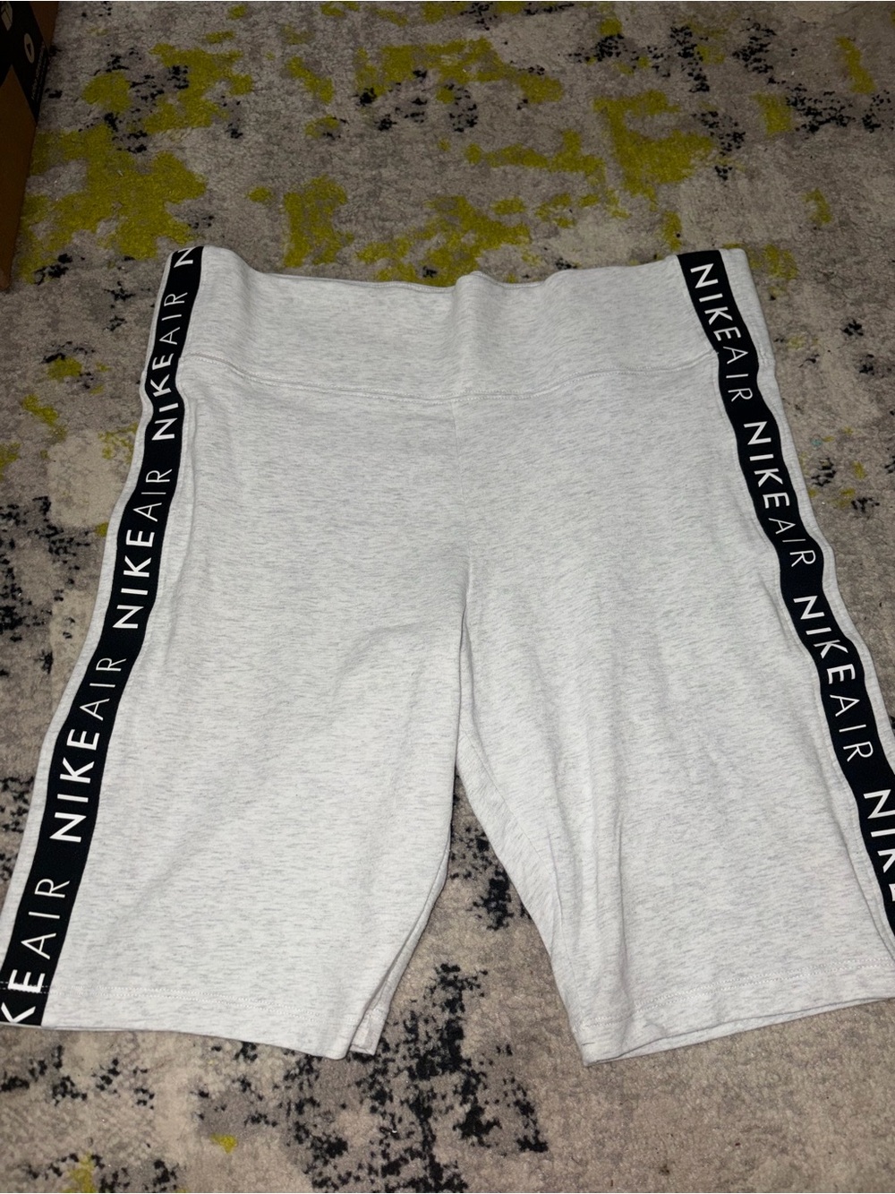 Nike Air Gray Logo-Trim Women's Bike Shorts